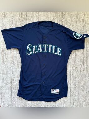 Seattle Mariners Majestic Flex Base Jersey Size 46